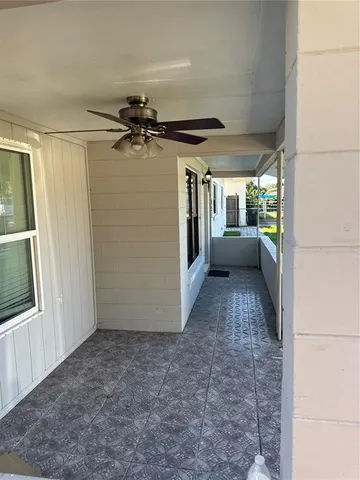 a view of hallway with window