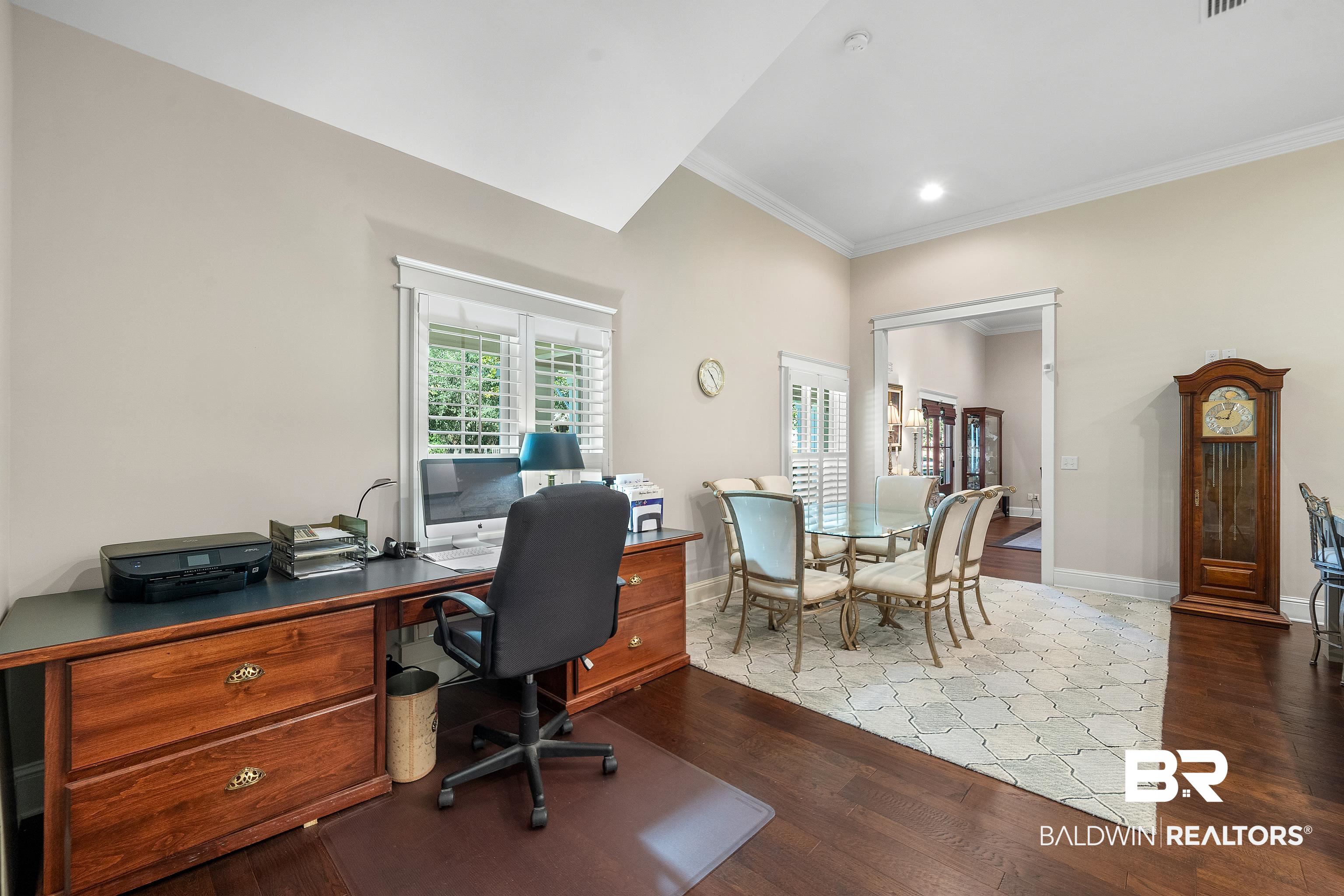 29530 St John Street Daphne, AL 36526 - Photo 10 of 38 Office featuring dark hardwood / wood-style floors and crown molding
