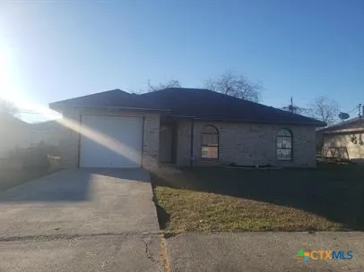 a front view of a house