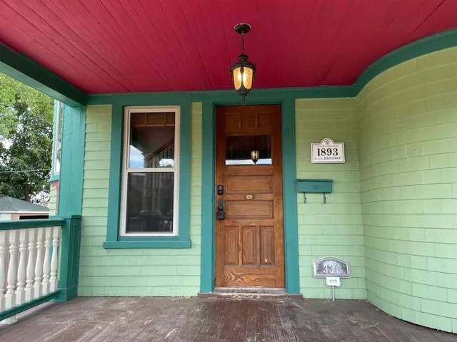 a front view of a house