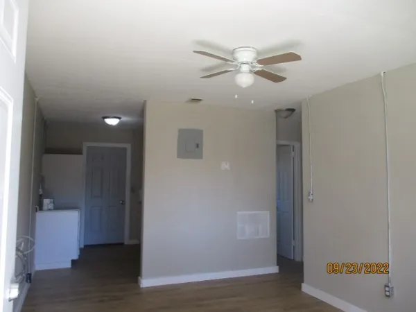 a view of an empty room