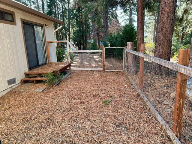 a view of outdoor space with seating