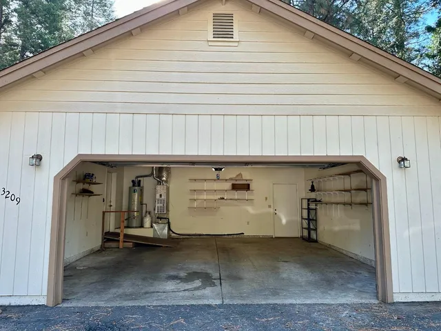 a view of a car garage