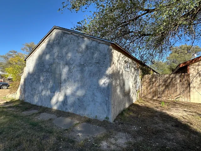 a backyard of a house