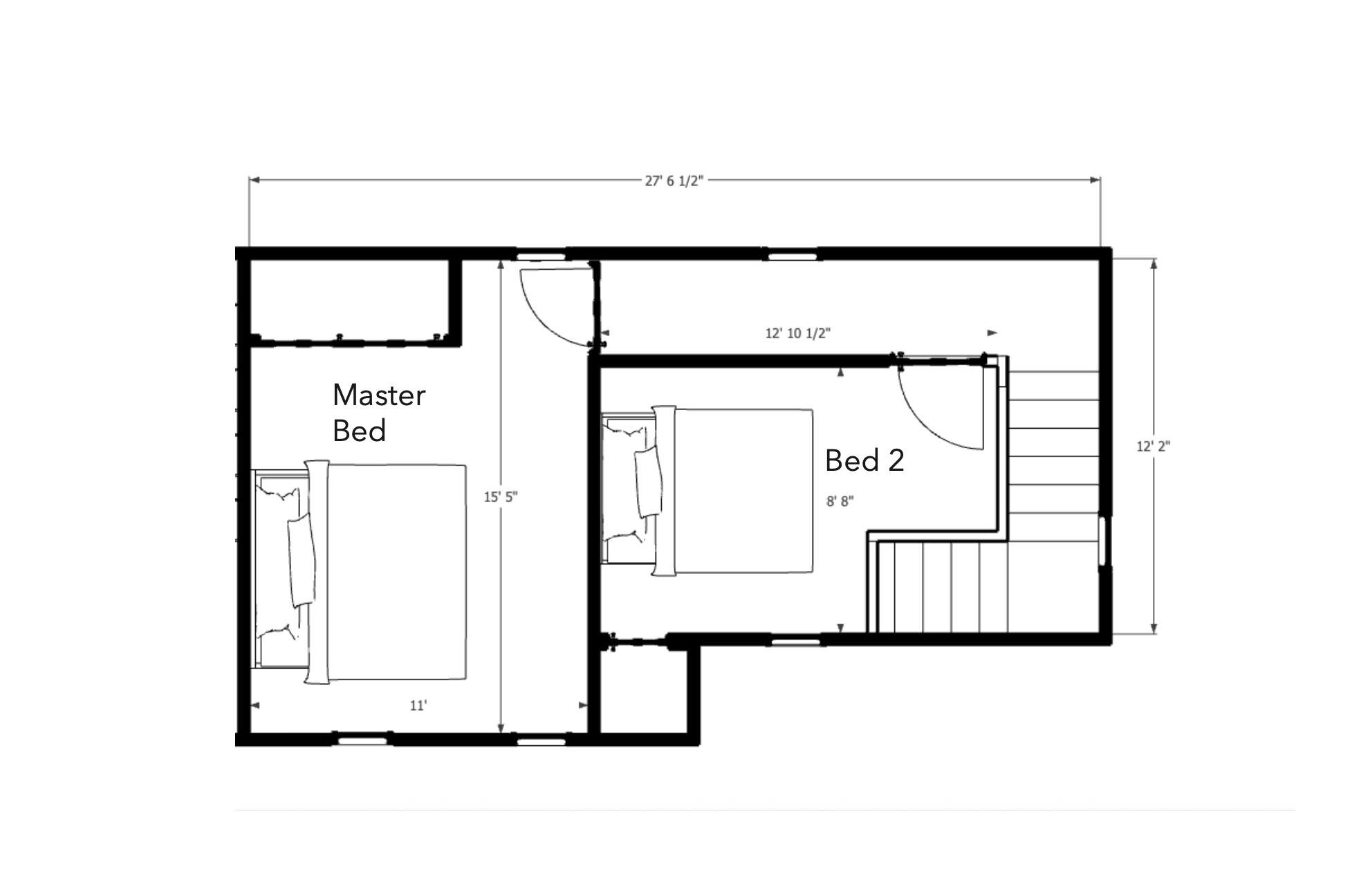 1850 North Warren Avenue Milwaukee, WI 53202 - Photo 35 of 37 Front House Upper Level Floor Plan