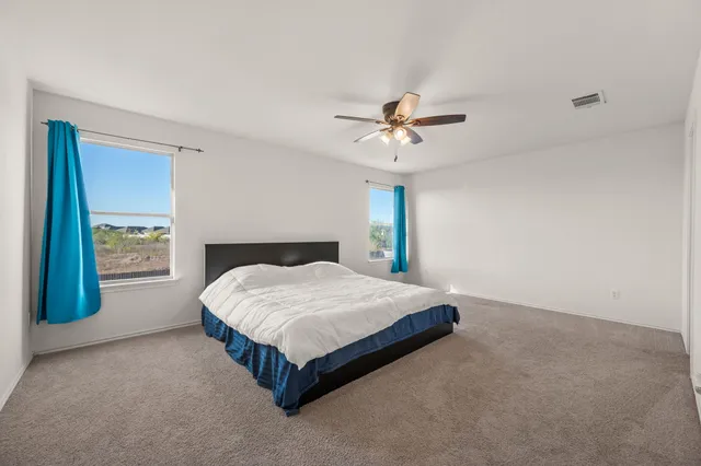 a bathroom with a sink a toilet and shower curtain