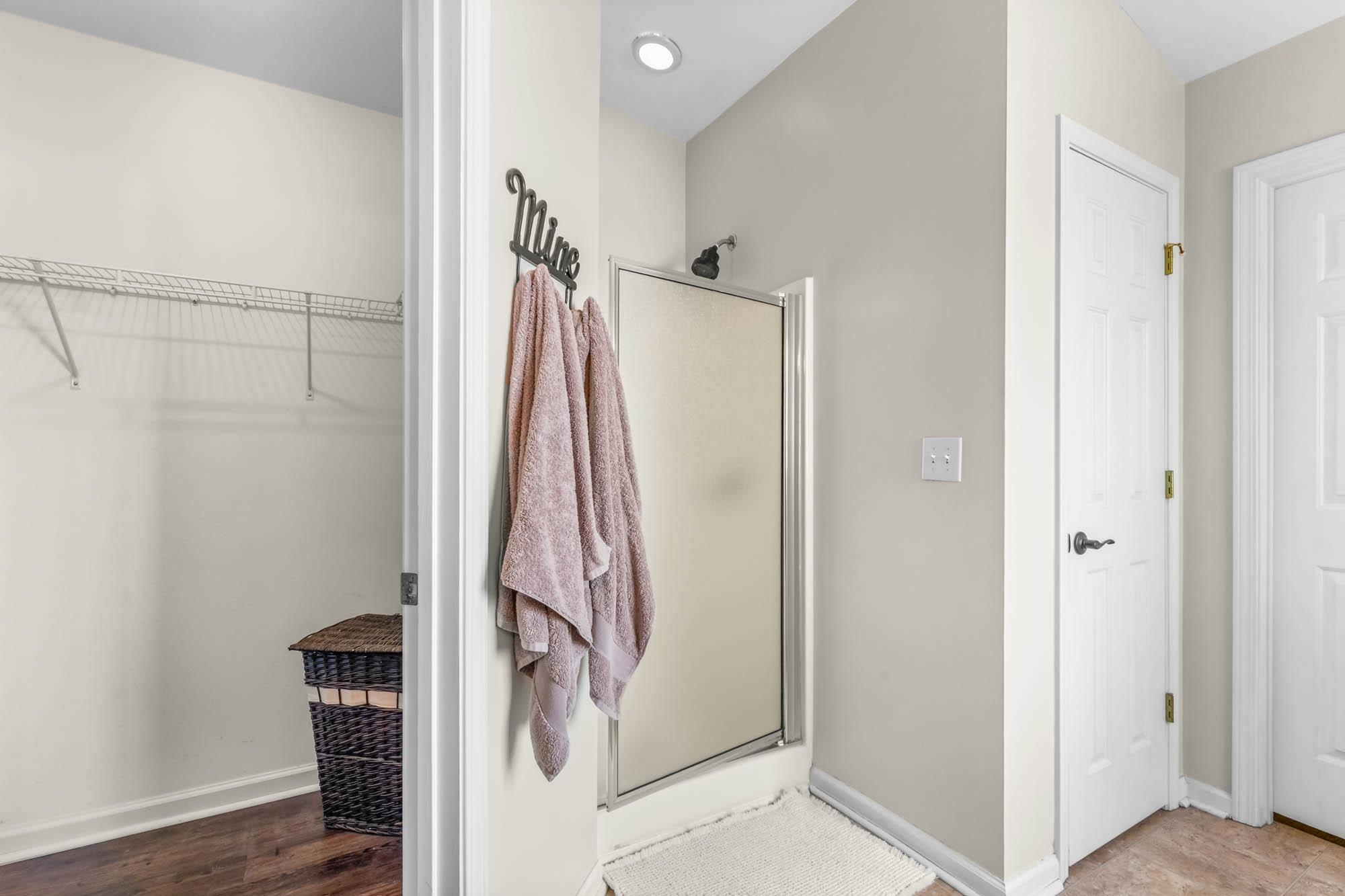 248 McKendree Lane Myrtle Beach, SC 29579 - Photo 28 of 34 Full bath with a walk in closet and a shower stall