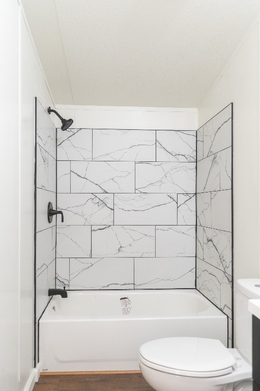 404 South Mill Street Flatonia, TX 78941 - Photo 21 of 34 a bathroom with a toilet and shower