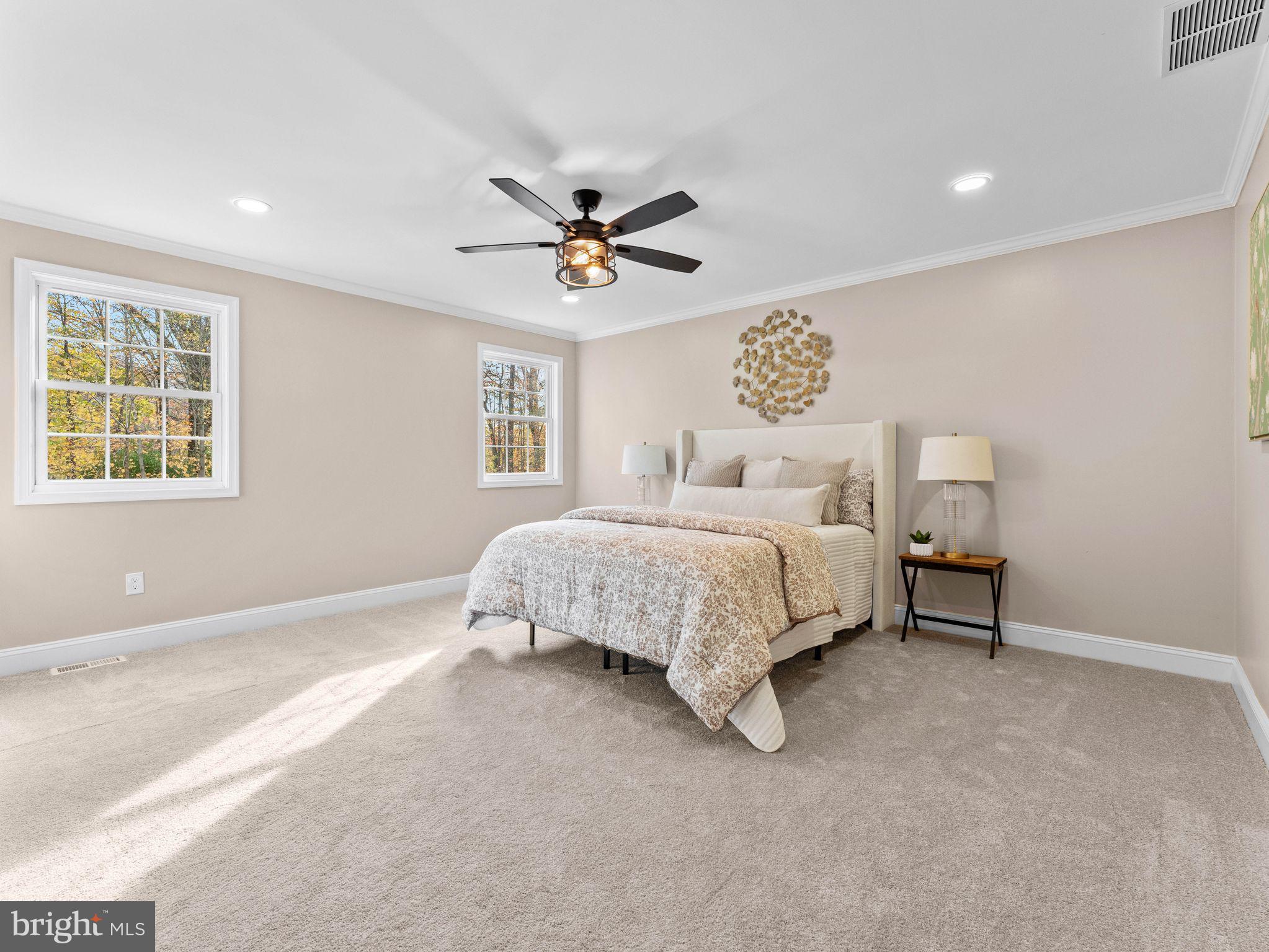 800 Bentley Road Lindenwold, NJ 08021 - Photo 13 of 32 a bedroom with a bed chandelier and a window