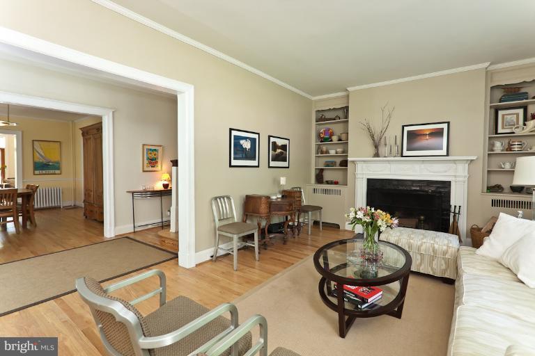4229 Wickford Road Baltimore, MD 21210 - Photo 13 of 30 a living room with furniture and a fireplace