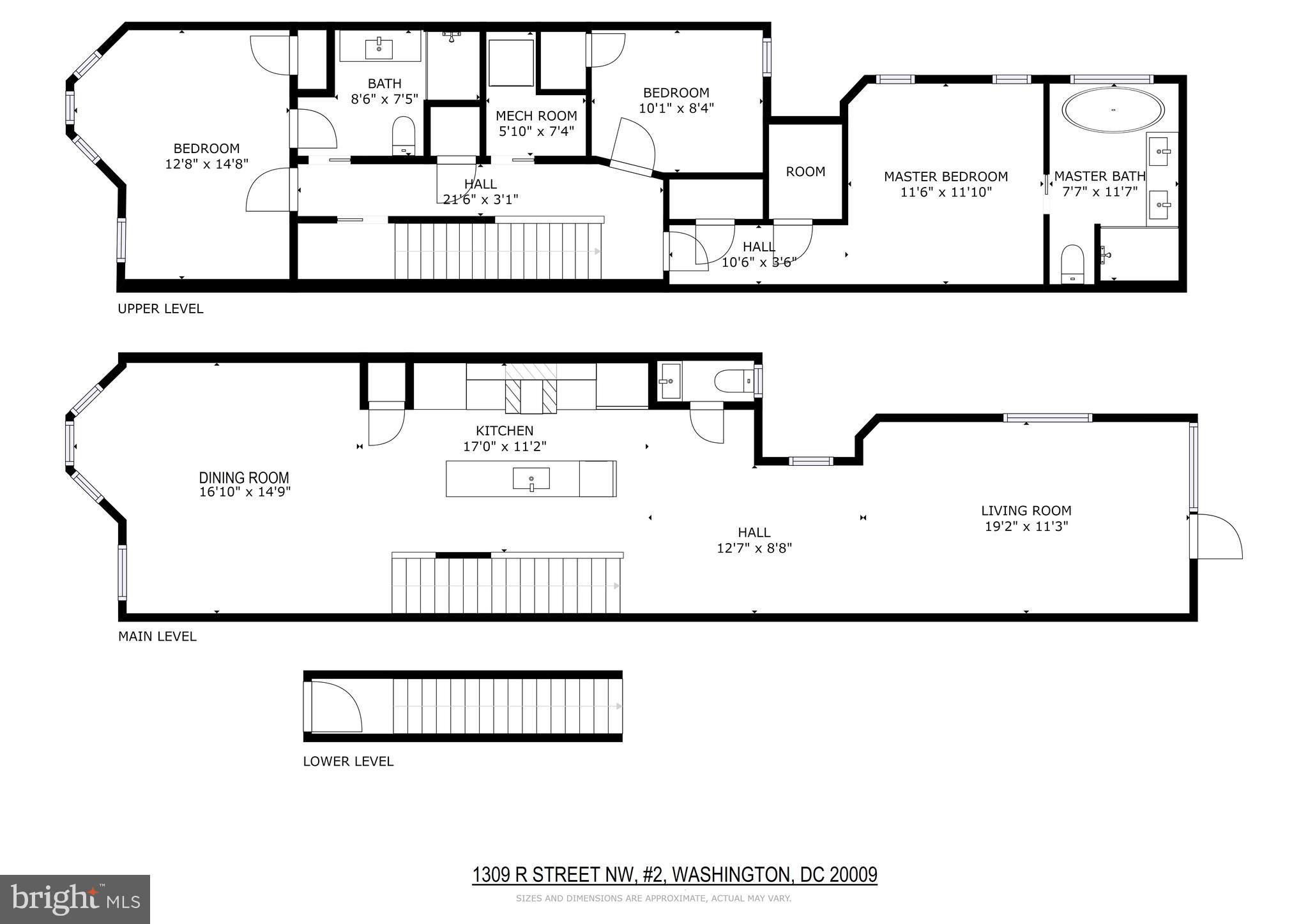 1309 R Street Northwest, Unit 2 Washington, DC 20009 - Photo 25 of 25 Floor Plans