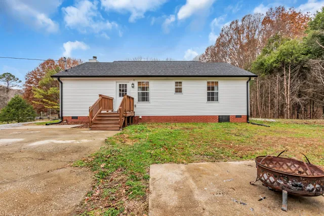 a house view with a garden space