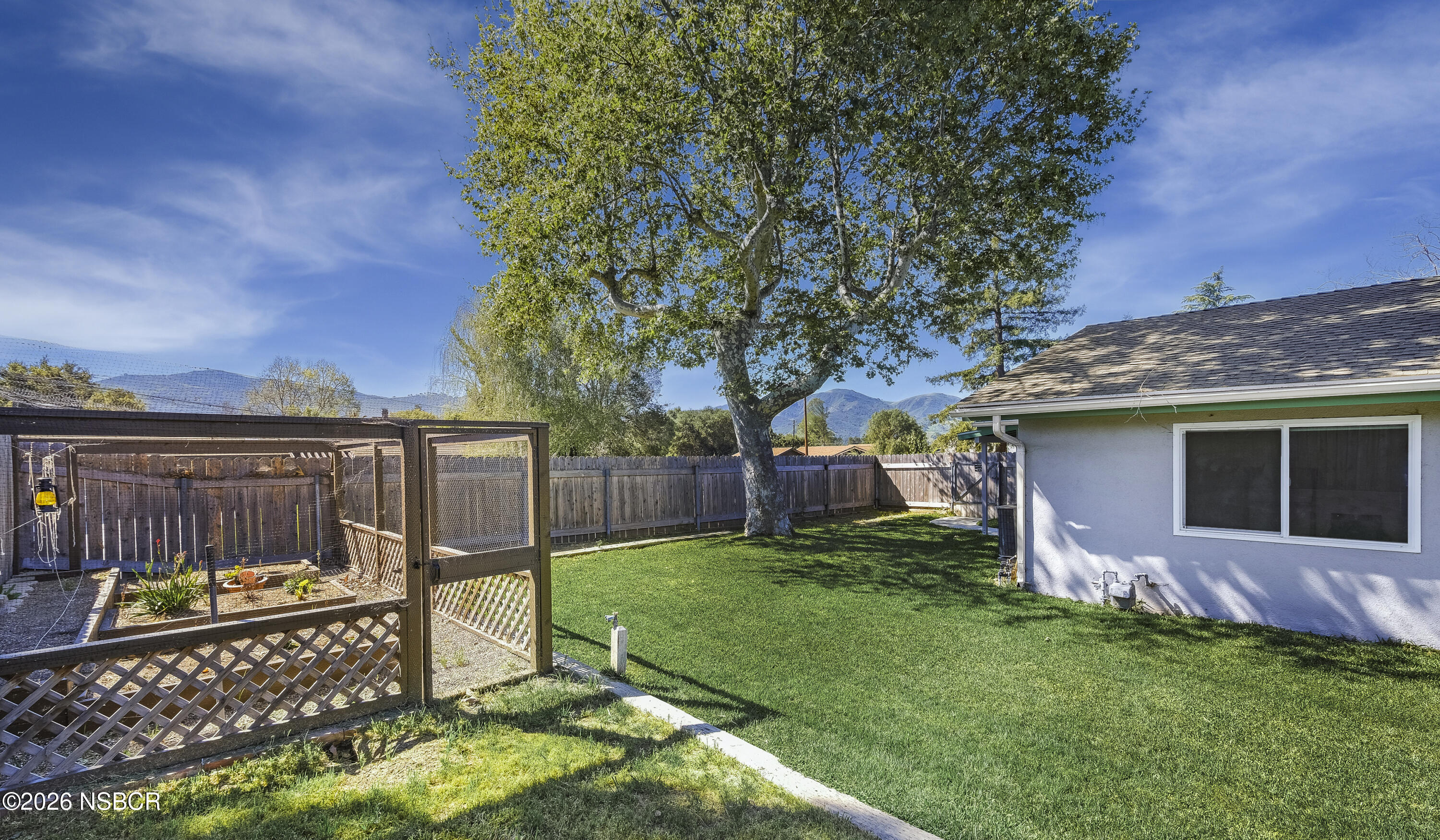 484 Kendale Road Buellton, CA 93427 - Photo 25 of 27 Rear Yard & Enclosed Vegetable Garden