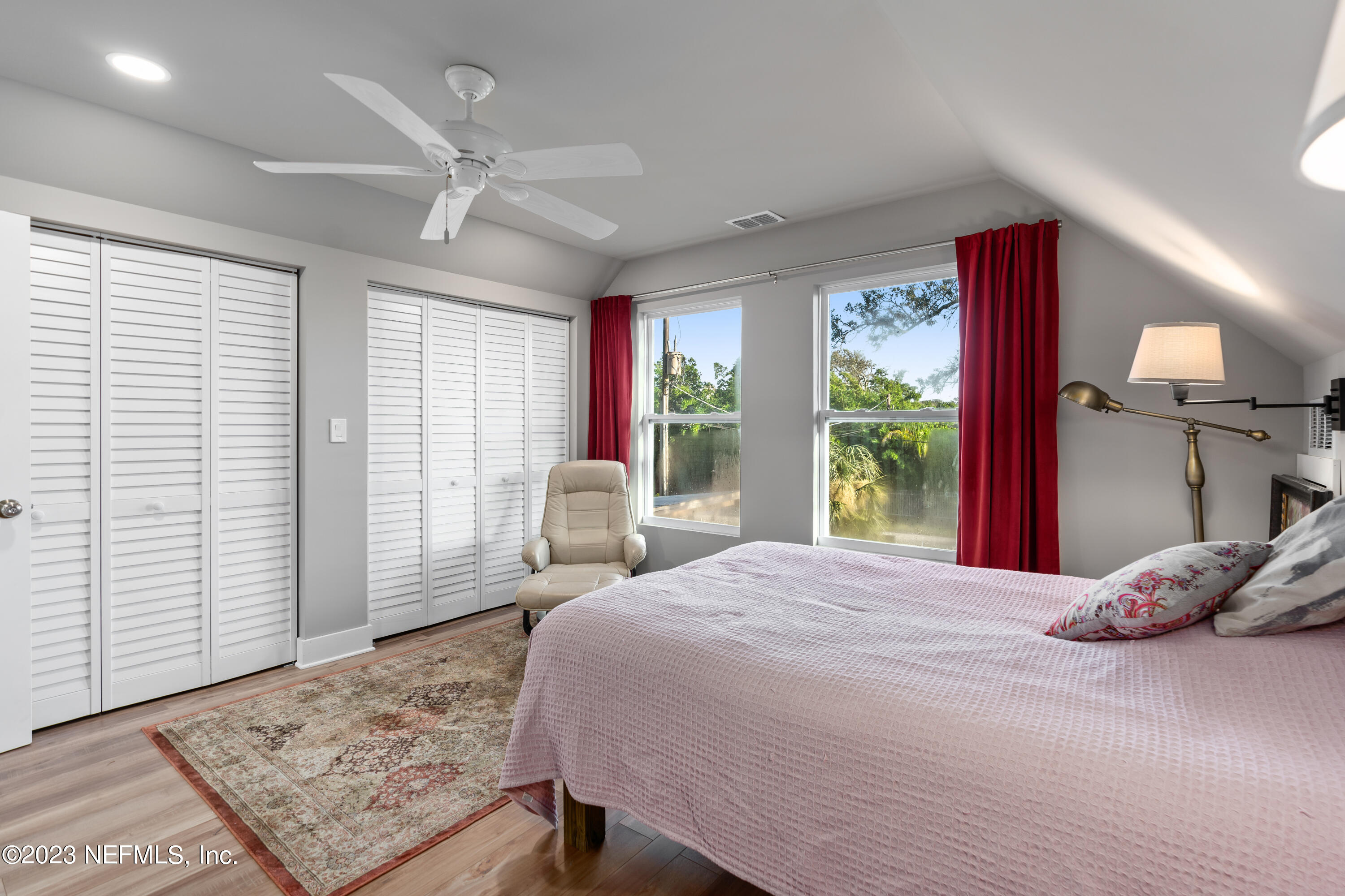 281 Ole Road St. Augustine, FL 32080 - Photo 54 of 61 a bedroom with a large bed and a window