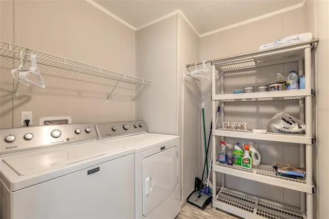 a room with storage and utility