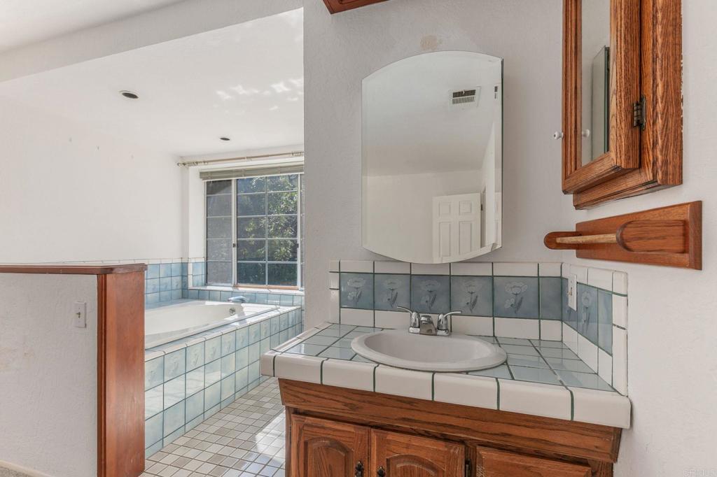 2573 Los Alisos South Fallbrook, CA 92028 - Photo 22 of 70 a bathroom with a sink and a bathtub