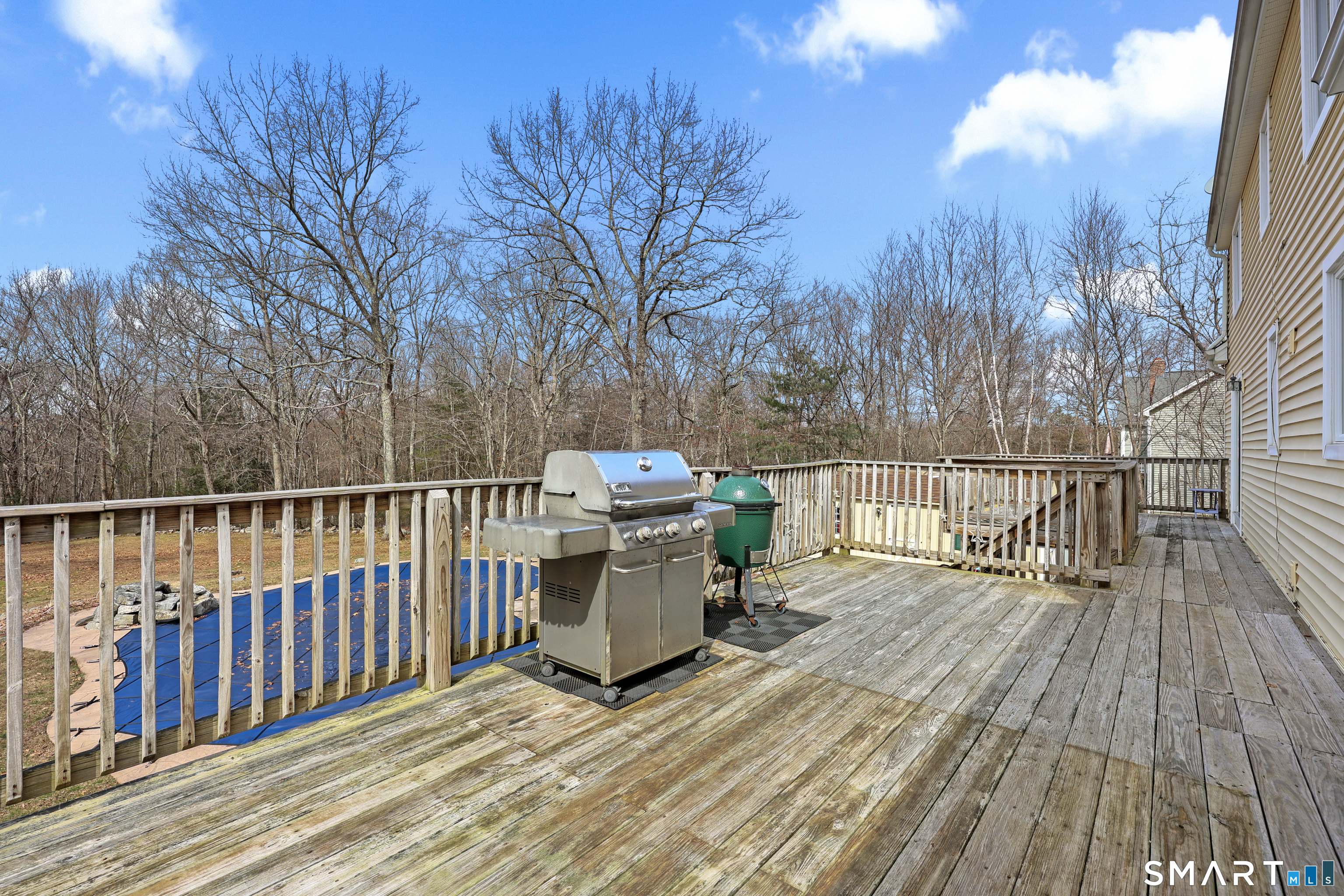 76 Shafer Road New Hartford, CT 06057 - Photo 21 of 25 Back Deck you can overlook the back yard