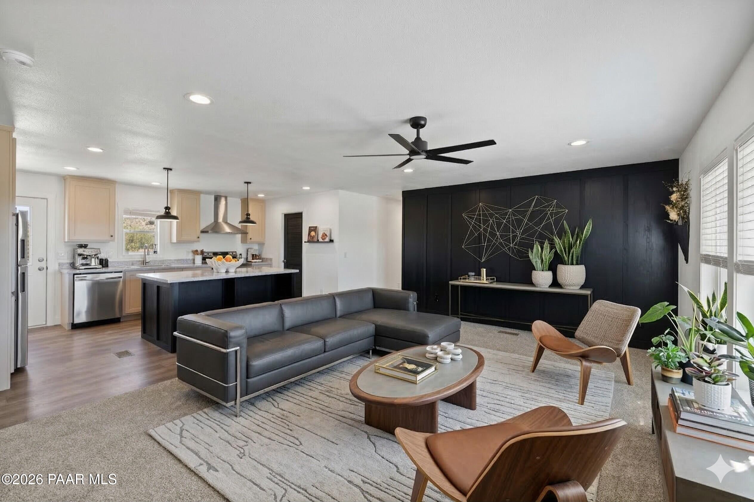 1440 East E Spring Paulden, AZ 86334 - Photo 16 of 53 Living Room / Kitchen Staged