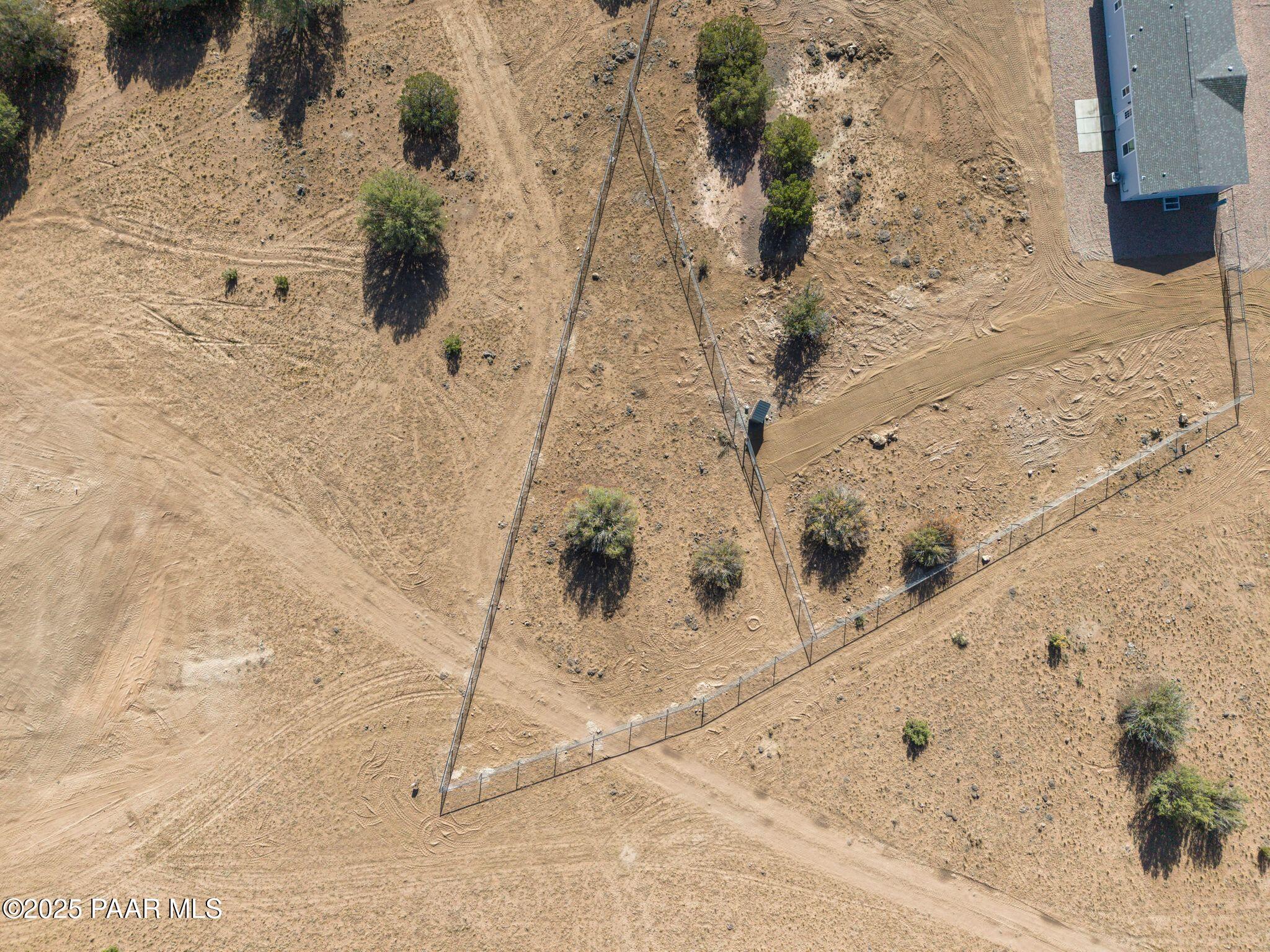 1440 East E Spring Paulden, AZ 86334 - Photo 44 of 53 Aerial Corral & Backyard Driveway 2