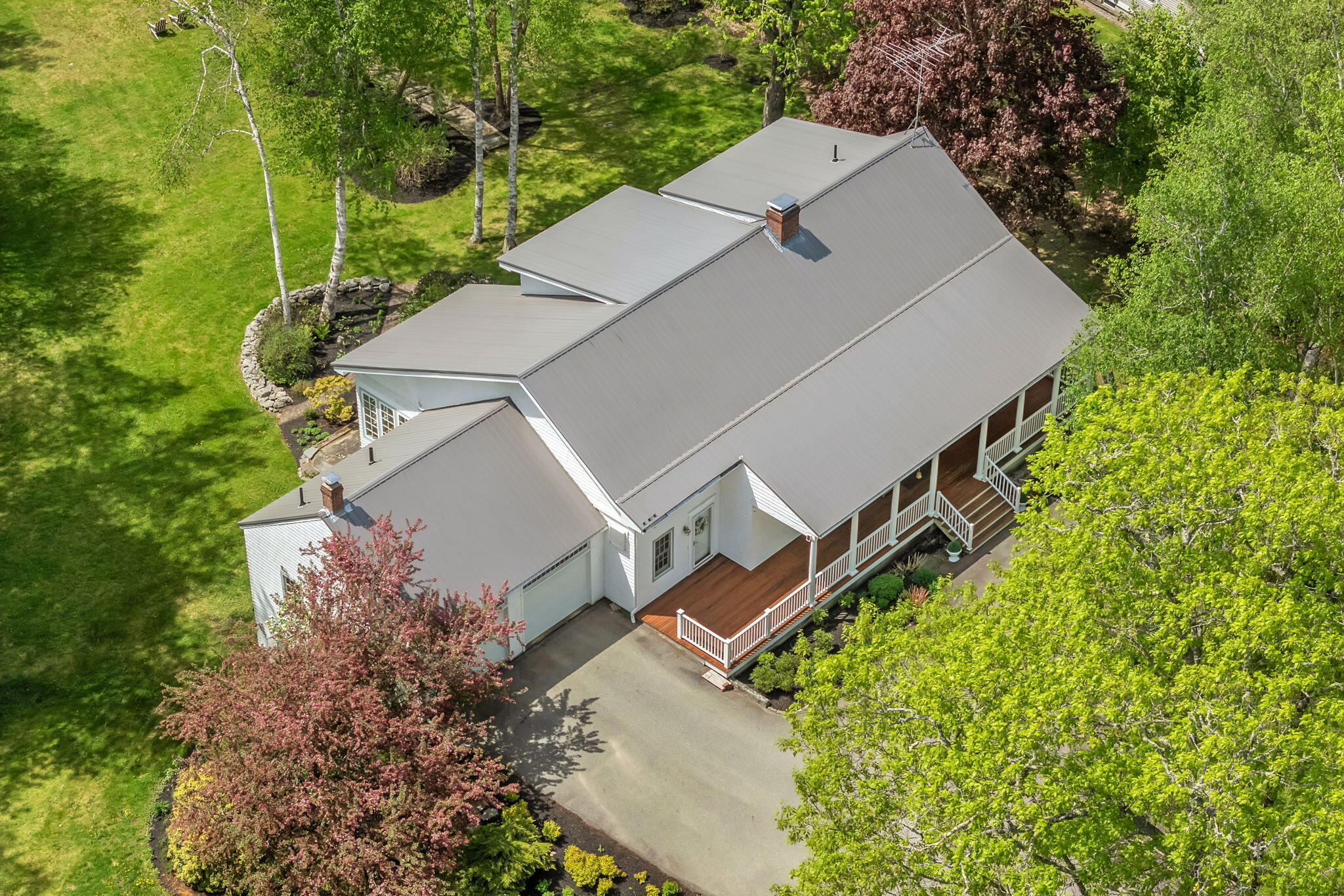 299 Gates Road Jefferson, ME 04348 - Photo 110 of 121 Aerial View of Home