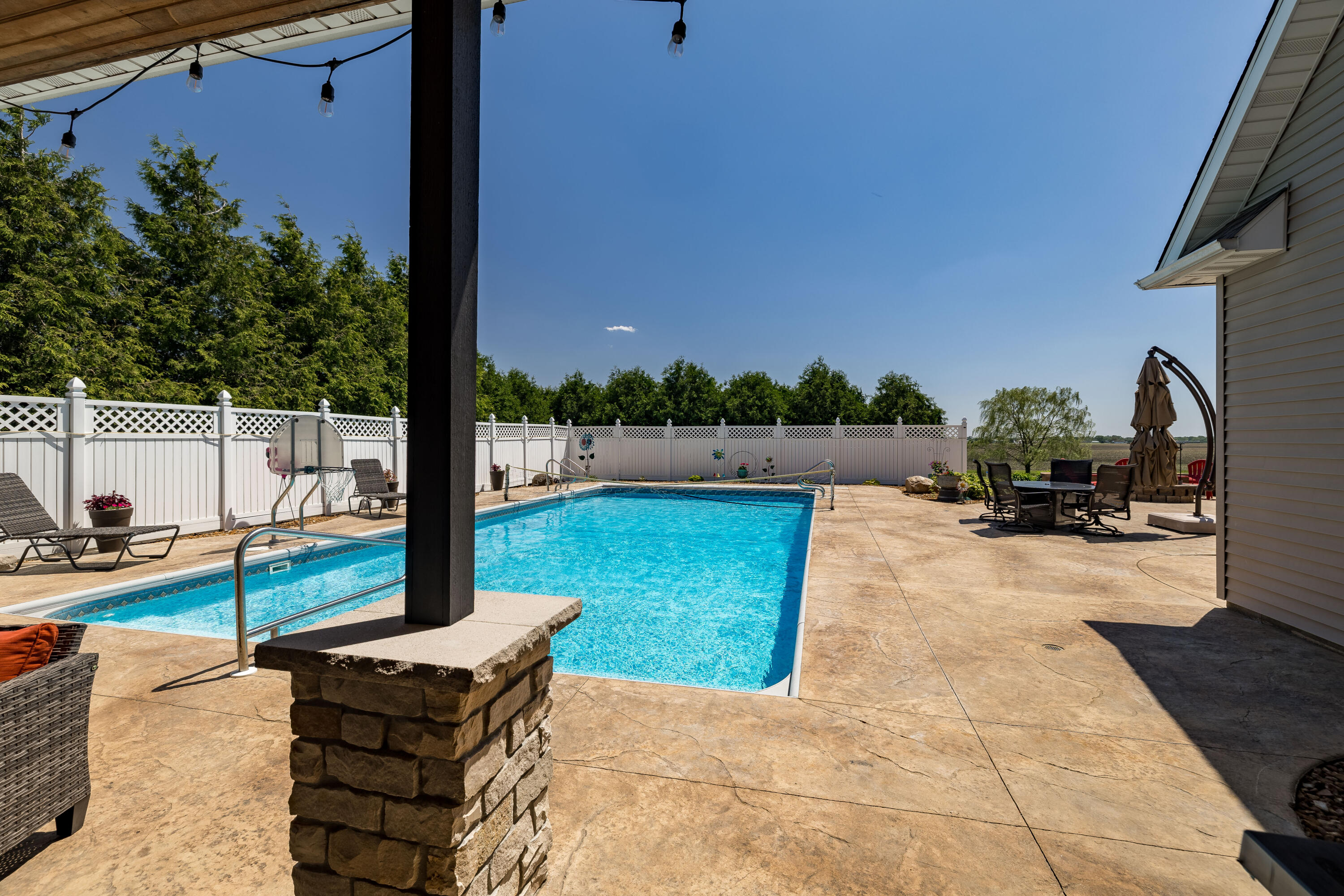1601 East Amsler Road Rensselaer, IN 47978 - Photo 60 of 70 a view of a backyard with sitting area