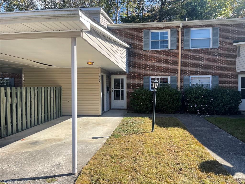 2216 Shadow Valley Road, Unit B High Point, NC 27265 - Photo 1 of 20 OUTSIDE VIEW OF CARPORT