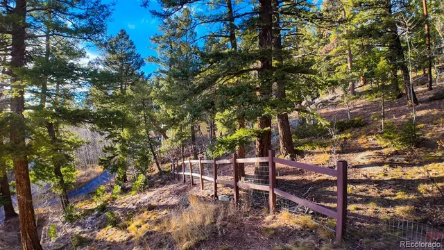 a view of an outdoor space with seating area