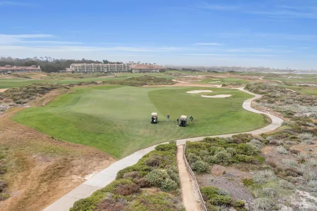 a view of an ocean and beach