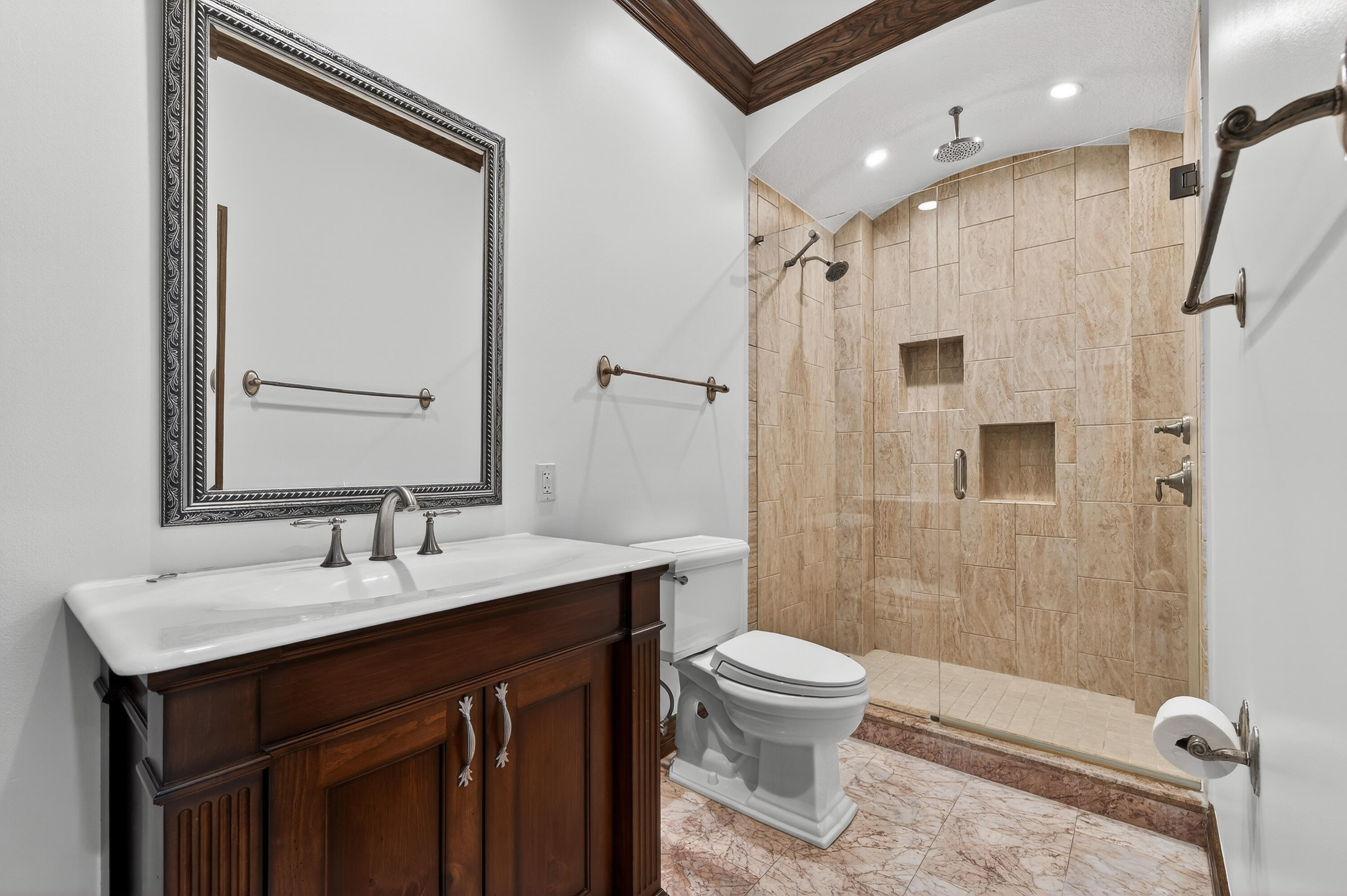 200 South Graves Road Fort Pierce, FL 34945 - Photo 43 of 58 a bathroom with a sink a toilet and shower