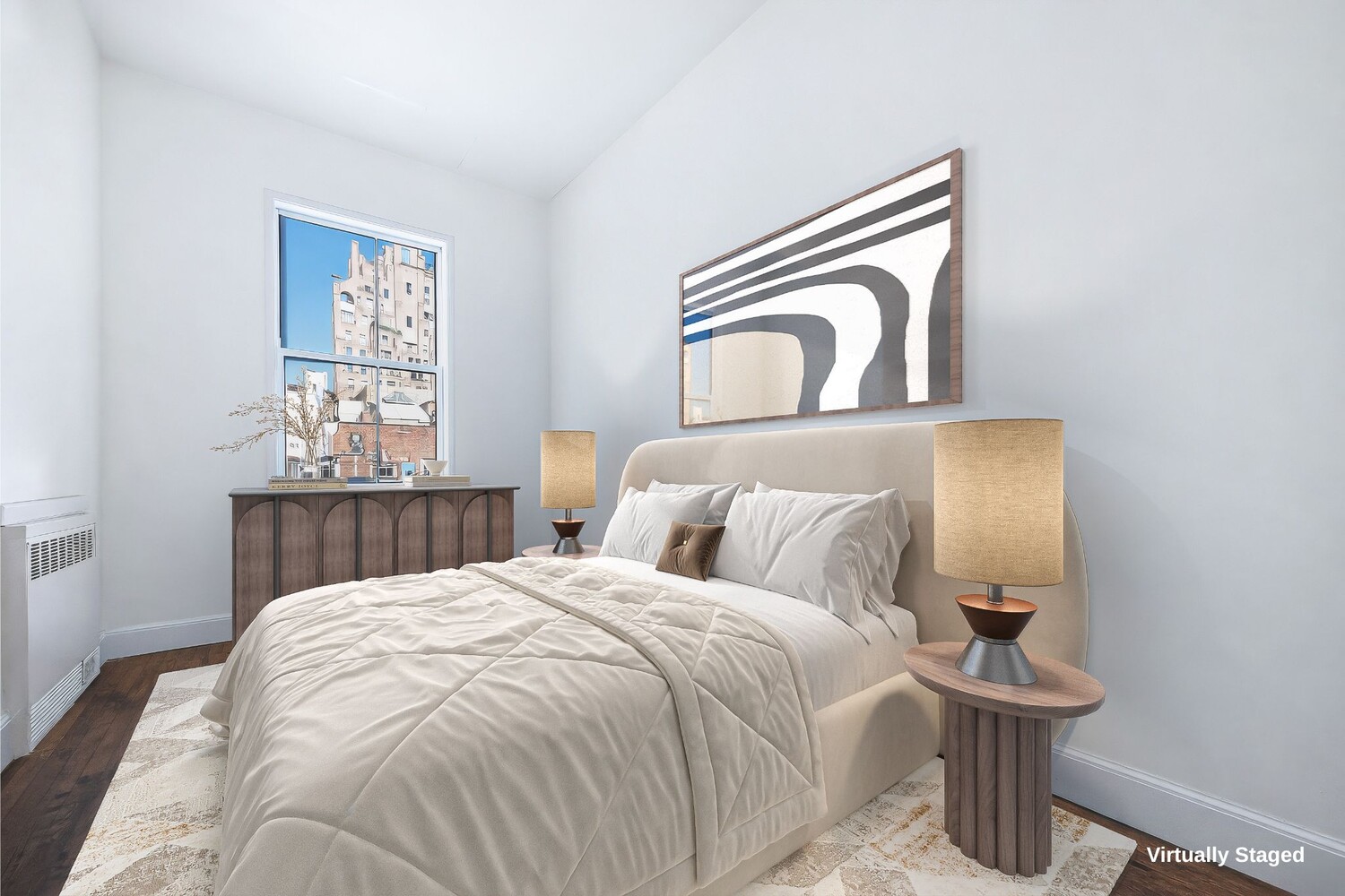 25 East 69th Street, Unit 5B Manhattan, NY 10021 - Photo 13 of 22 a bedroom with a bed and a window