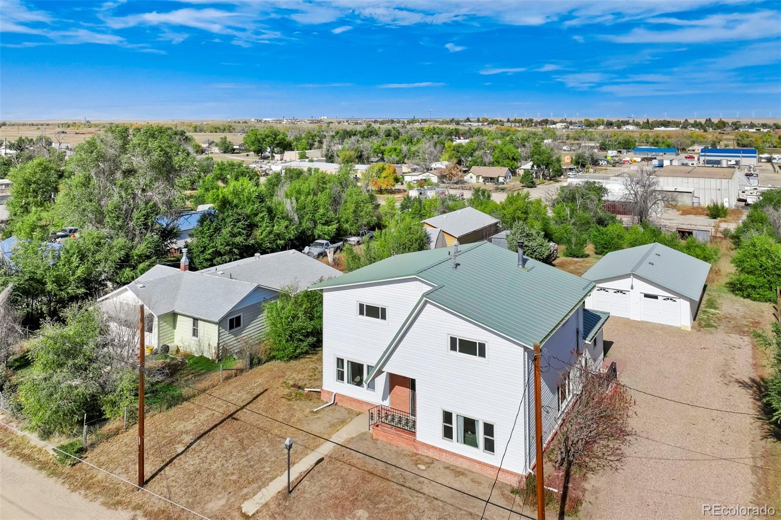 1284 Thompson Street Limon, CO 80828 - Photo 32 of 49 an aerial view of a house