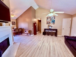 528 Windy Road Mount Juliet, TN 37122 - Photo 3 of 14 a living room with furniture and a fireplace