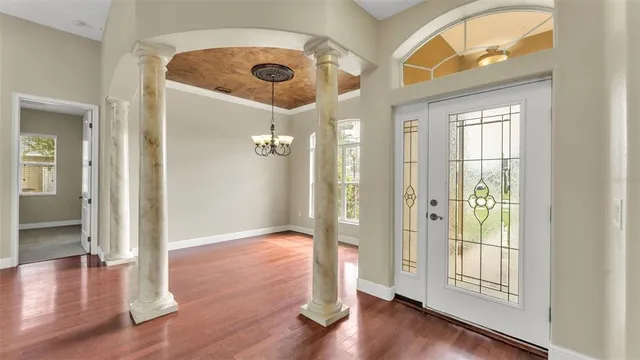 wooden floor in an empty room
