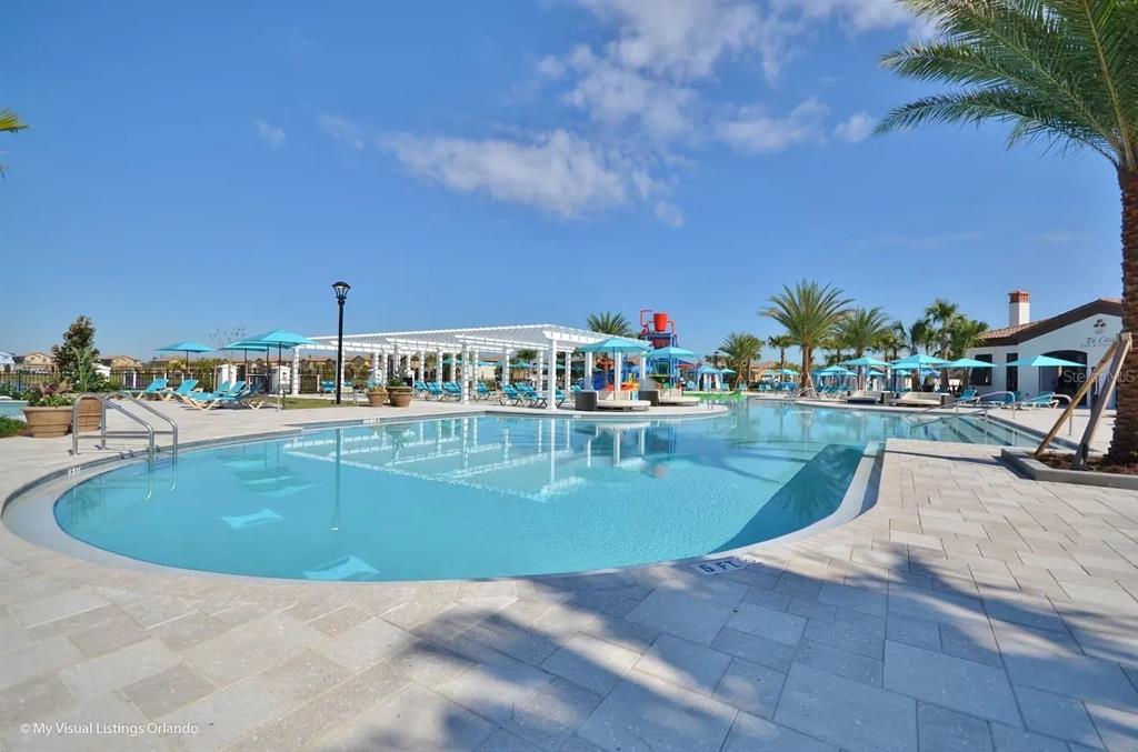 1864 Nice Court Kissimmee, FL 34747 - Photo 31 of 35 a view of swimming pool with outdoor seating and plants