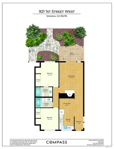 $575,000 | 921 1st Street West, Sonoma, CA 95476