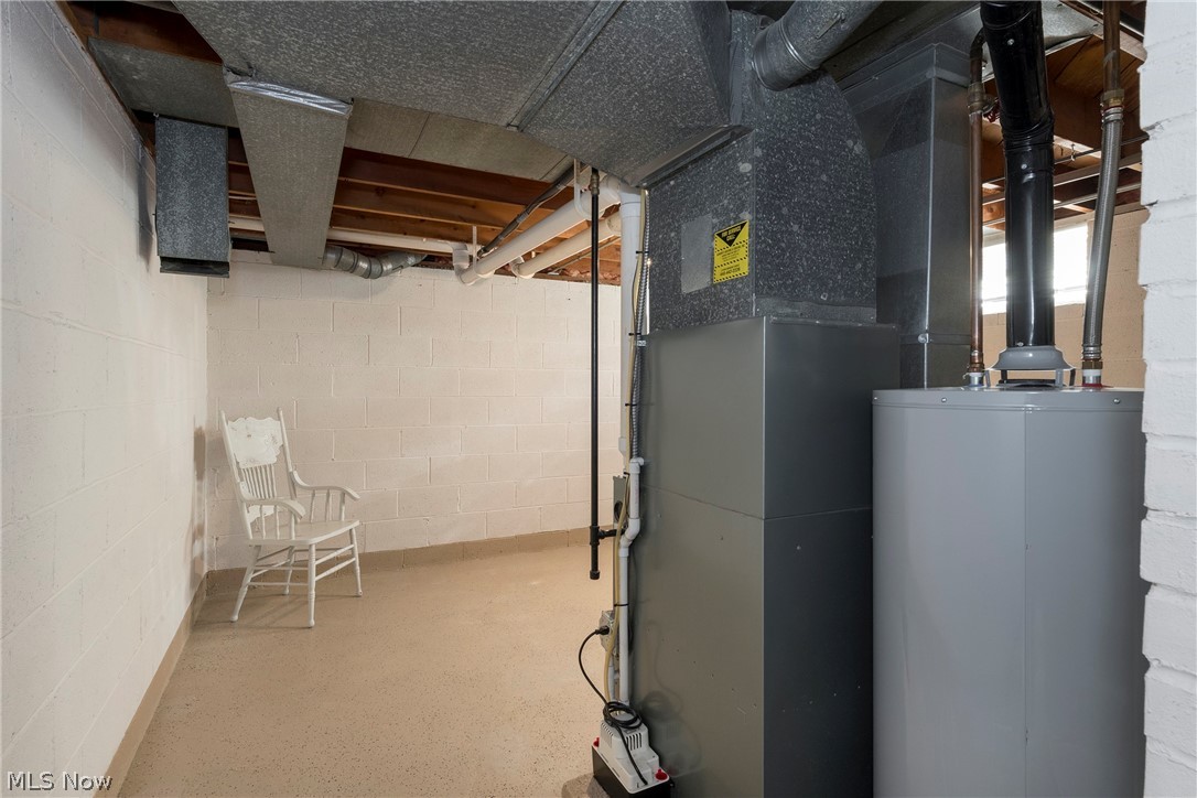 13175 McCracken Road Cleveland, OH 44125 - Photo 35 of 48 Utility room featuring gas water heater