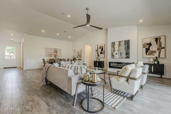 a bathroom with sink and mirror