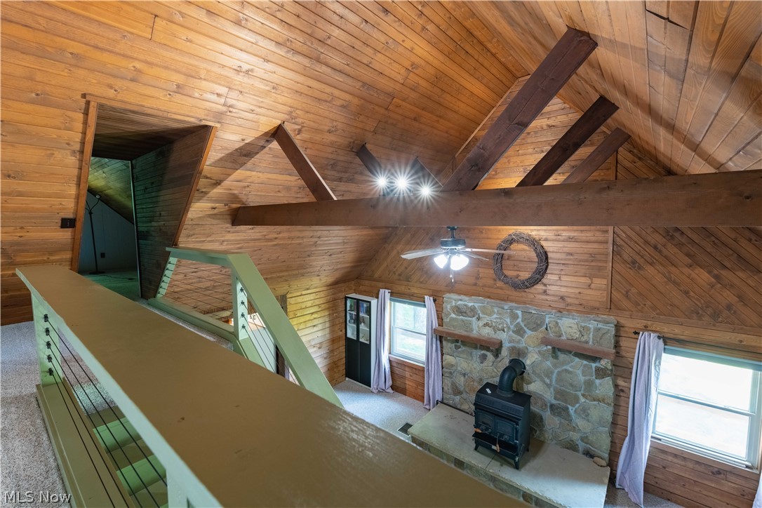 36048 South 16 Road Barnesville, OH 43713 - Photo 28 of 45 Loft / Bedroom with views of living area below.