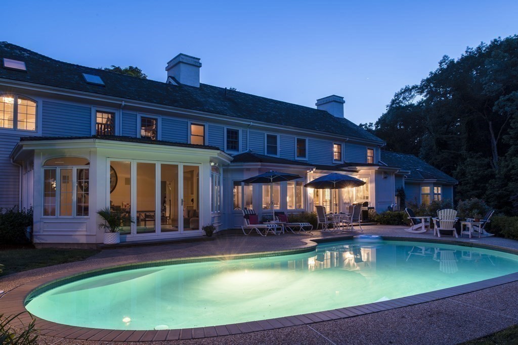 3 Brewer Way Hingham, MA 02043 - Photo 36 of 36 a view of a house with swimming pool and sitting area