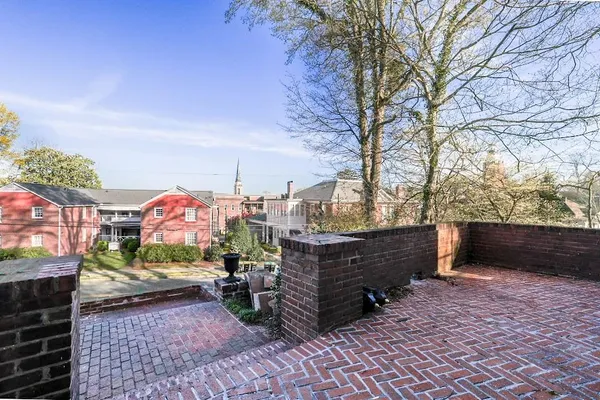 a view of outdoor seating