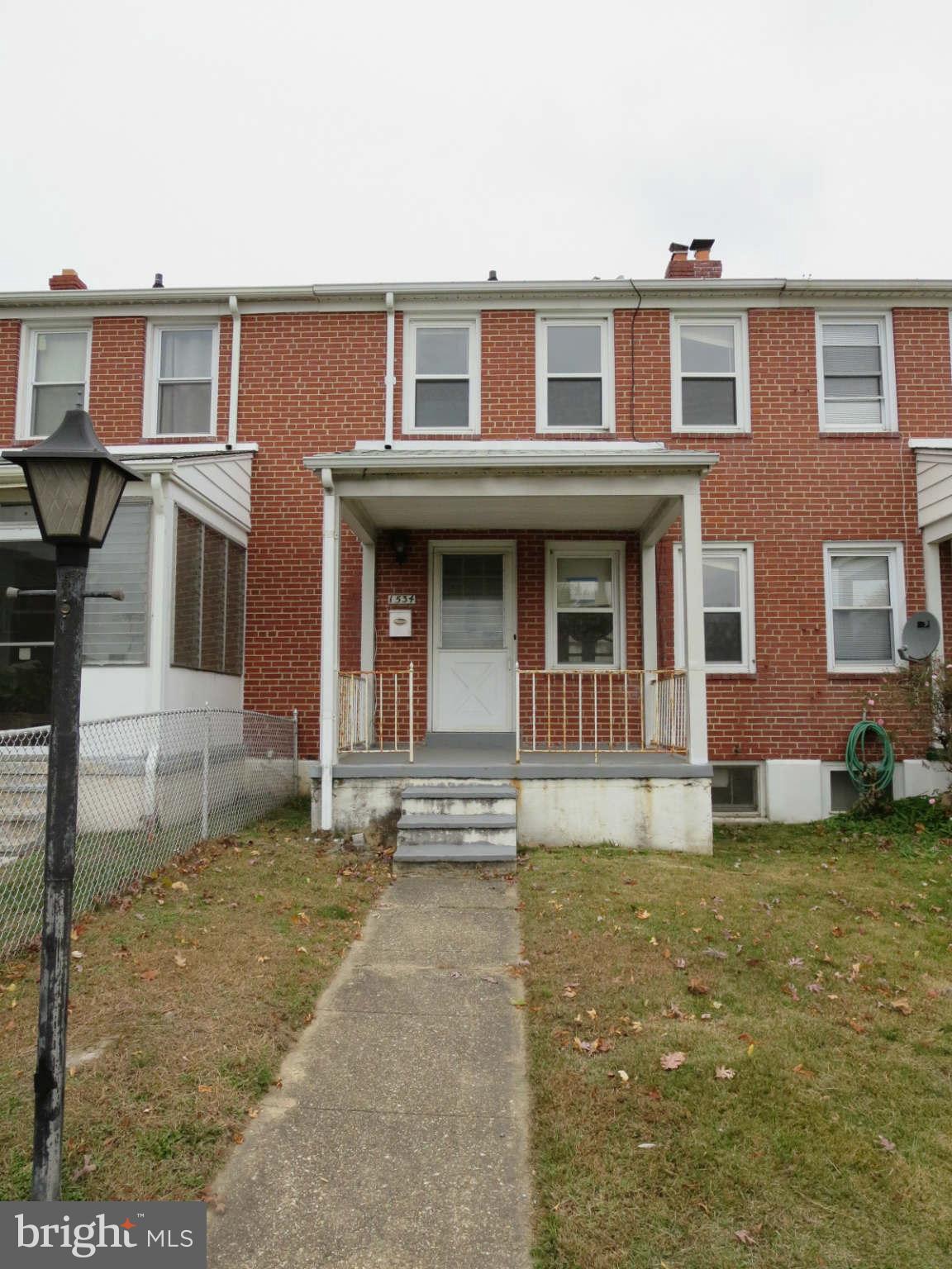 Brick Front THS w/ Covered Front Porch