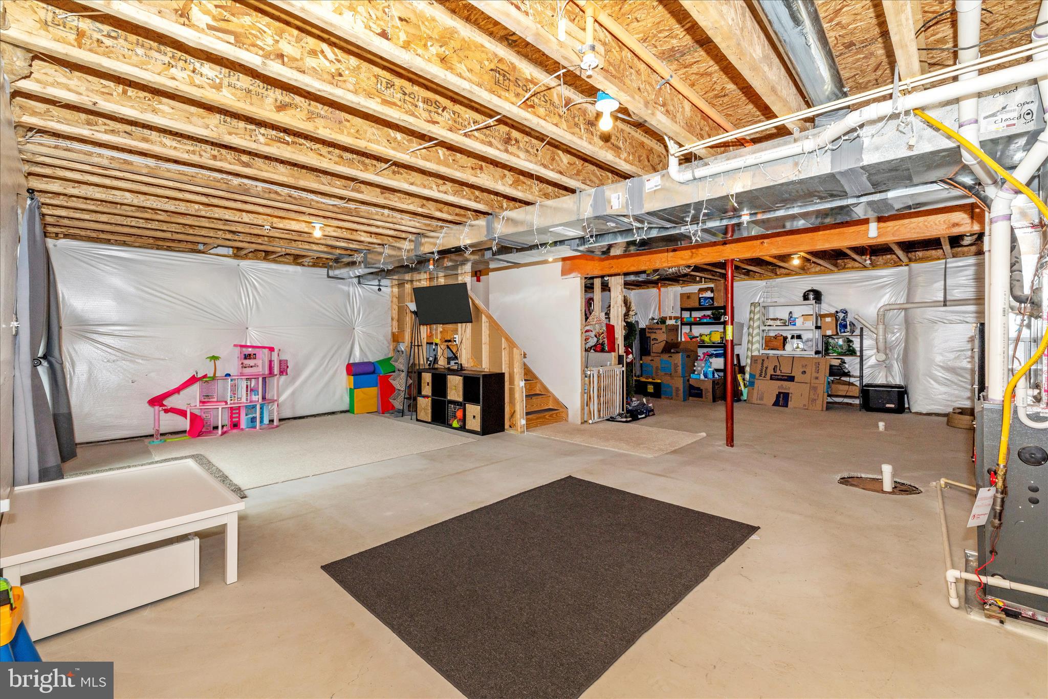 6806 Hawes Court Frederick, MD 21702 - Photo 36 of 59 Lower Level with rough in for future bathroom