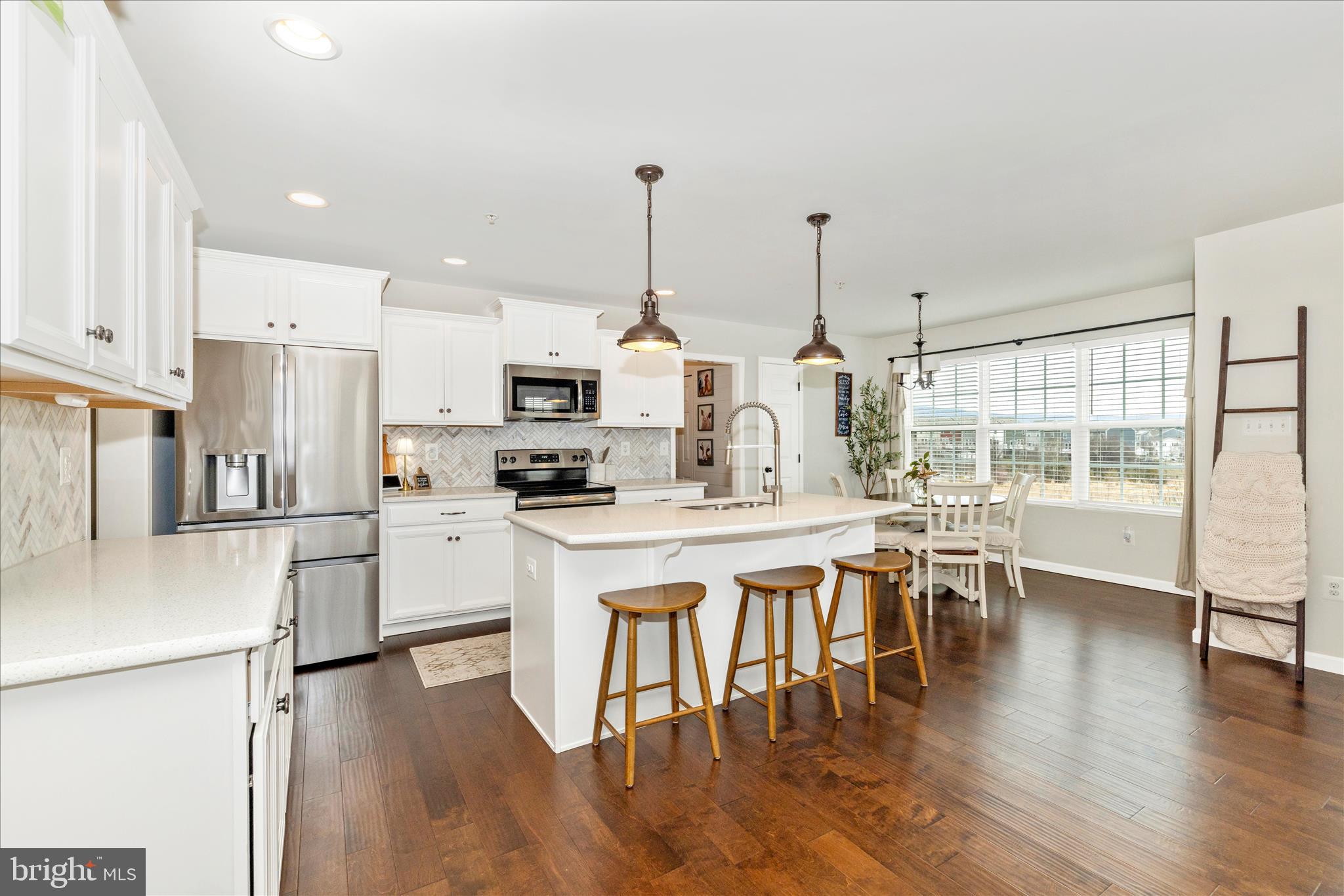 6806 Hawes Court Frederick, MD 21702 - Photo 9 of 59 Gorgeous kitchen with huge quartz island