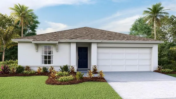 a front view of house with yard