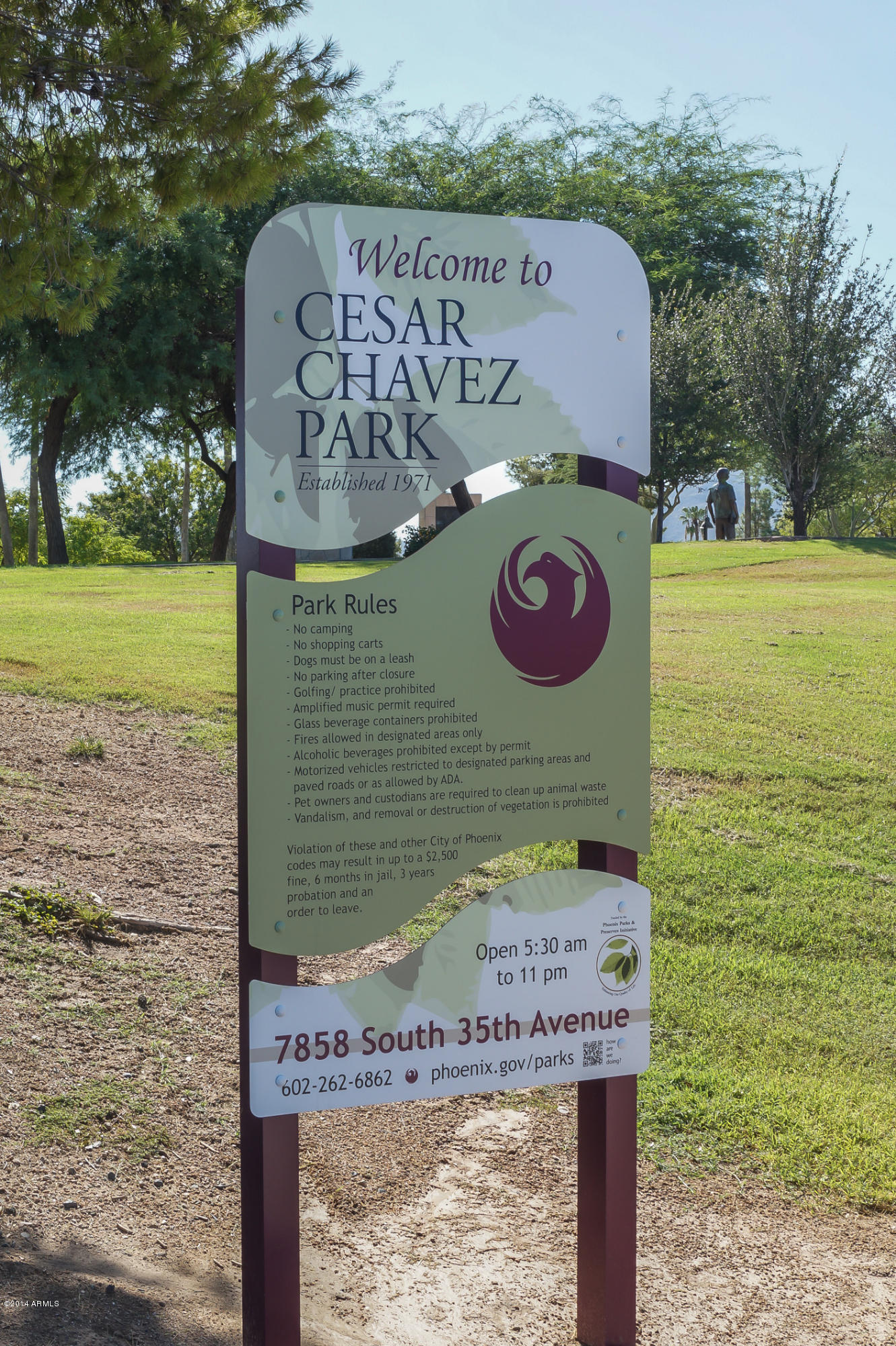 4813 West Darrel Road Laveen, AZ 85339 - Photo 42 of 50 141-CesarChavezParkSign