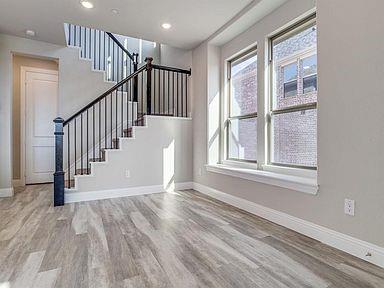 4717 Ladrillo Lane McKinney, TX 75070 - Photo 14 of 24 Staircase with wood finished floors and recessed lighting