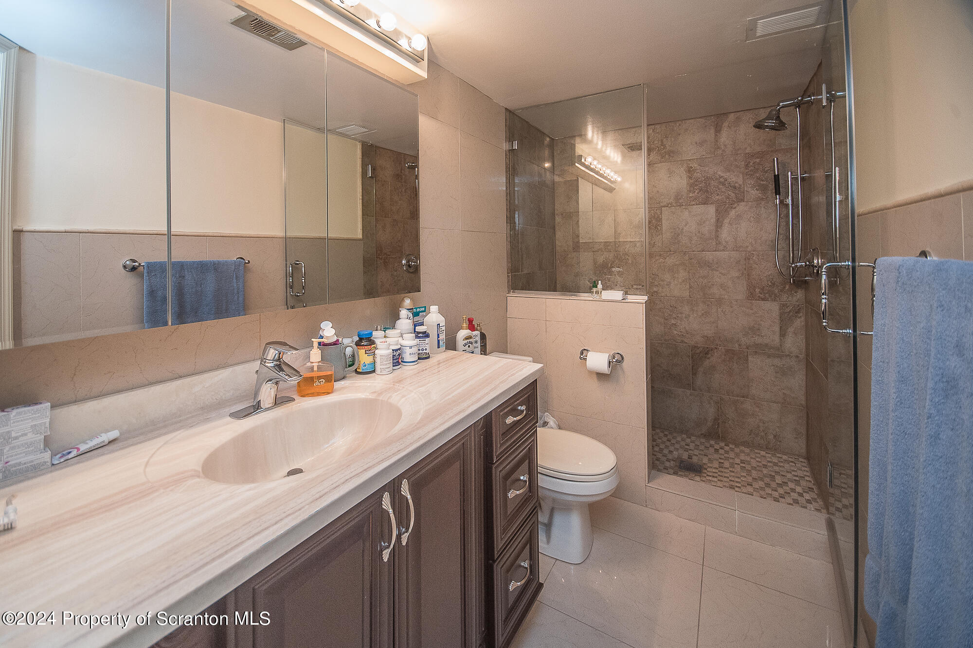 1311 Summit Pointe Scranton, PA 18508 - Photo 13 of 29 a bathroom with a sink toilet and shower