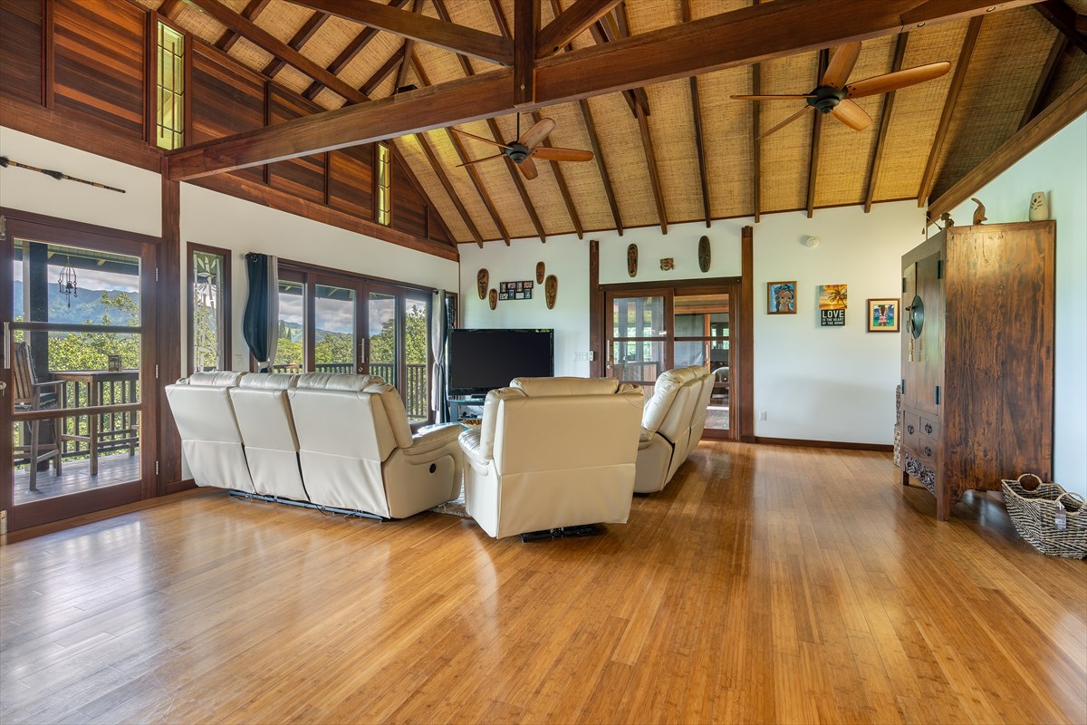568 U Kamalu Road Kapaa, HI 96746 - Photo 4 of 11 a living room with furniture and a wooden floor