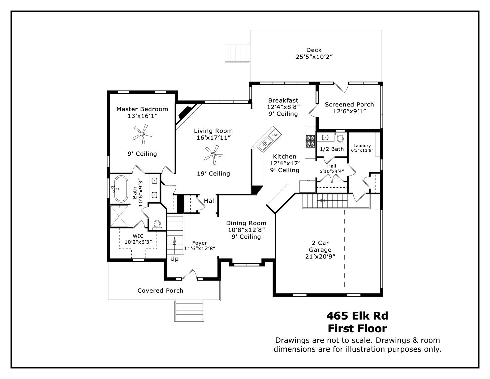18 Westcross Road Savannah, GA 31411 - Photo 51 of 51 Floor Plan - First Floor