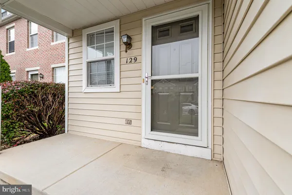 a view of front door of house